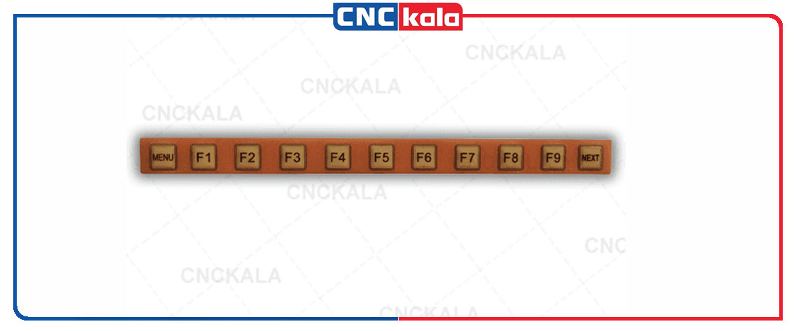 لیبل کلید 11 تایی زیر مانیتور دستگاه CNC