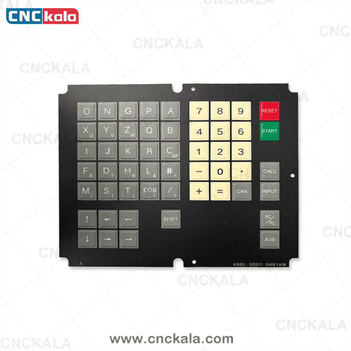 لیبل کیبورد FANUC مدل A98L-0001-0481#M لیبل کیبورد FANUC مدل A98L-0001-0481#M