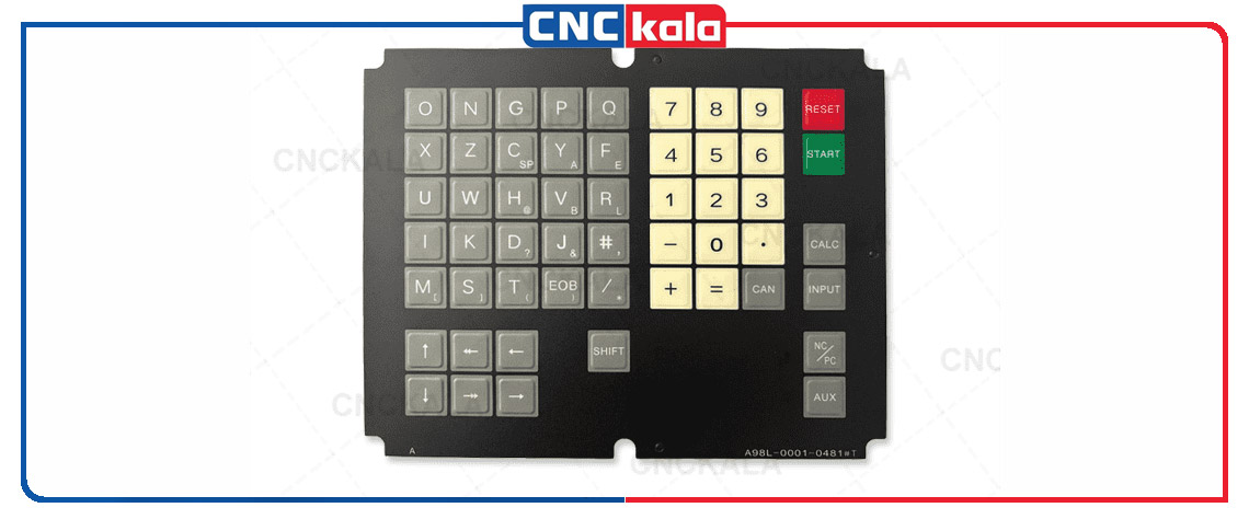 لیبل کیبورد FANUC مدل A98L-0001-0481# T