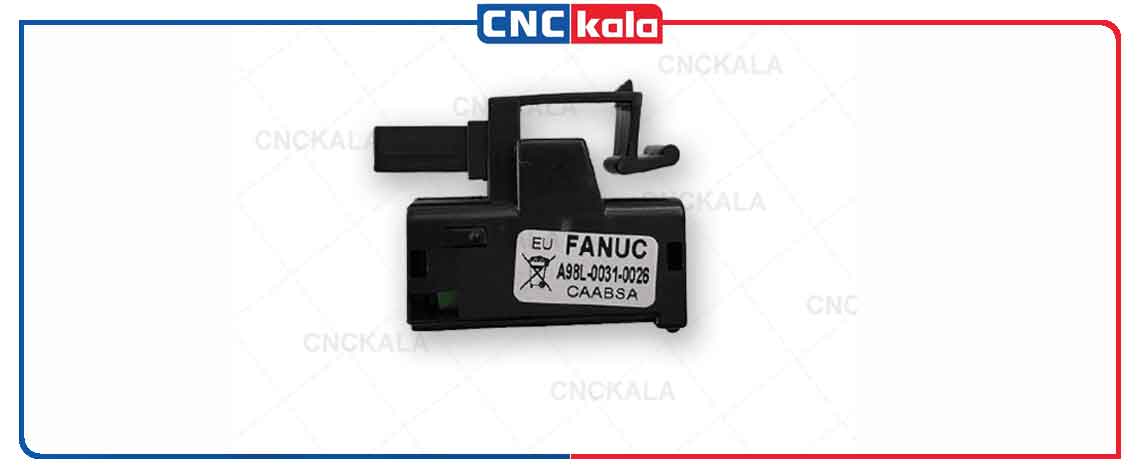 باطری کنترل FANUC مدل A98L-0031-0026زا