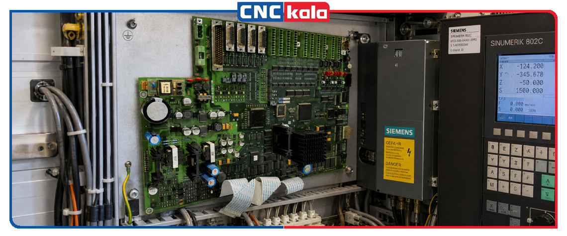 کاربرد مادربرد کنترلر زیمنس 802C در ماشین آلات CNC