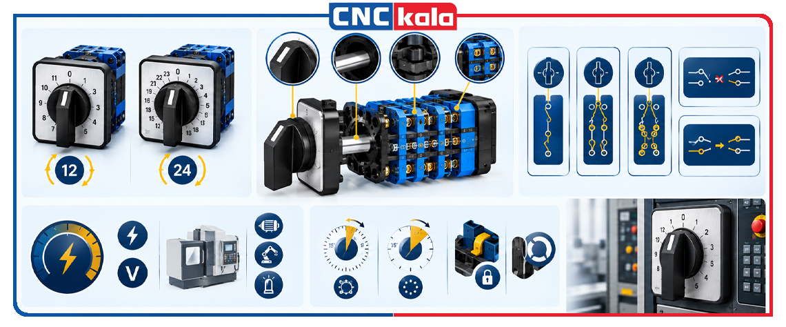 مهمترین مشخصات هنگام خرید سوئیچ سلکتور CNC