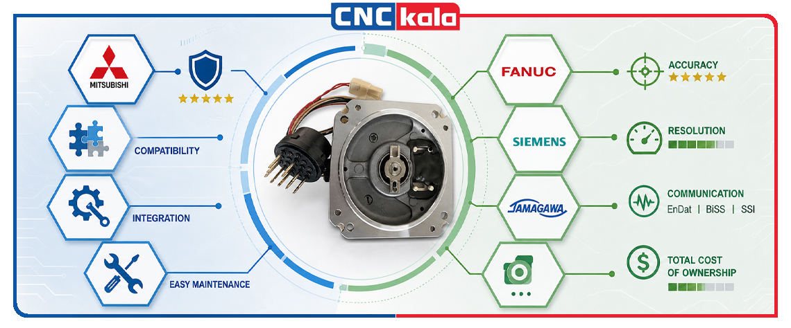 آیا انکودر میتسوبیشی انتخاب بهتری برای دستگاه CNC است؟