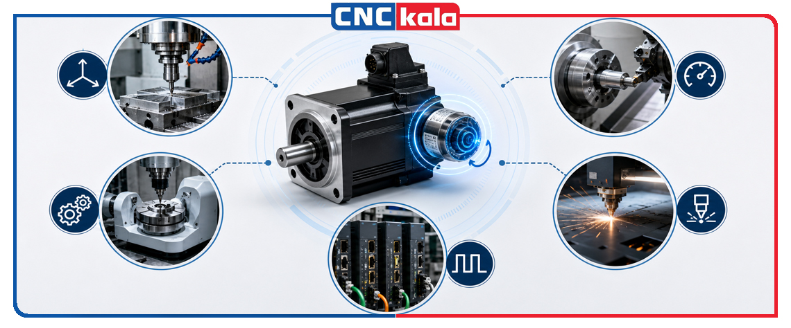 کاربرد انکودر پشت موتور در دستگاه های CNC